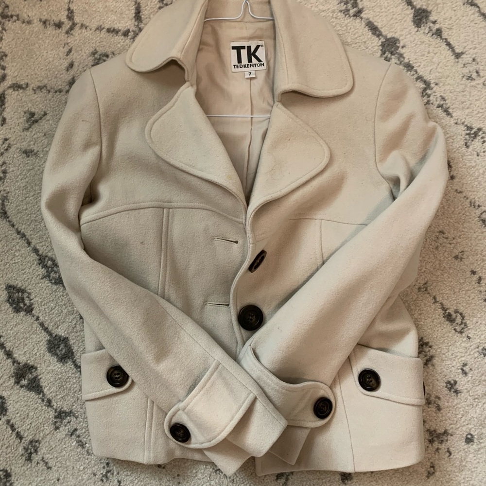 Beige winter coat